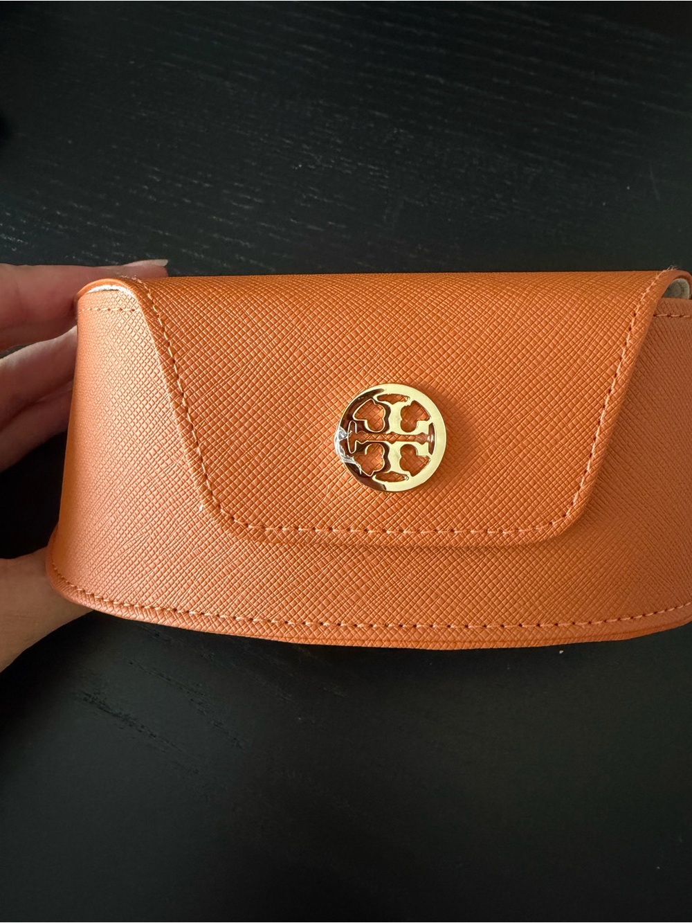 Tory Burch Sunglasses Case with Gold Logo